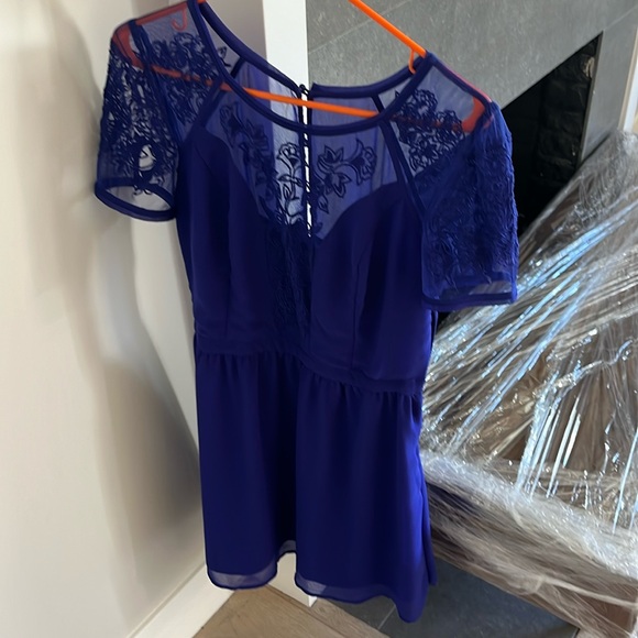 Urban Outfitters Blue Sheer Dress only wore once  kimchi blue - Picture 3 of 3